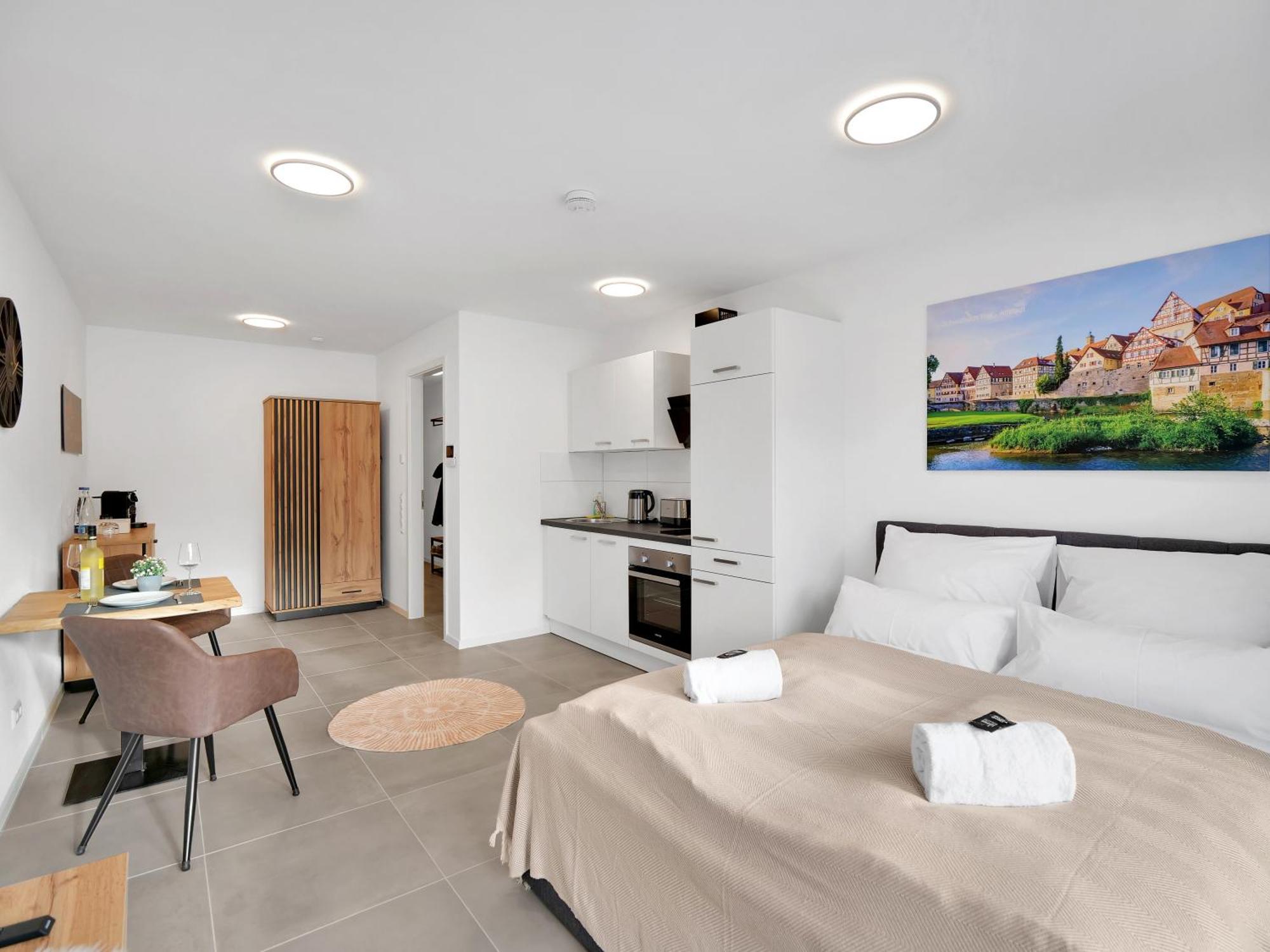 Inhome Studio Apartment - Kueche - Parken - Tv ชเวบิชฮัลล์ ภายนอก รูปภาพ